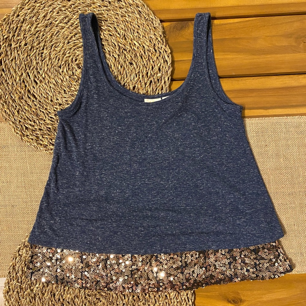 Juniors Mudd Tank Top With Sequins Size Small